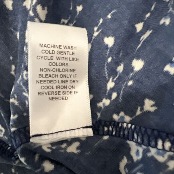 Fortune + Ivy Dress Womens Large Blue Floral Spaghetti Strap Flair Stitch Fix - Picture 9 of 14